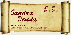 Sandra Denda vizit kartica